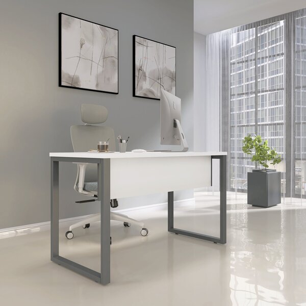 Mesa Madeira 150 X 60cm M150/60p25tub Branco/grafito