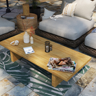 Mesa Madeira 37x73,5x170cm Marrom Maya Naterial