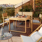 Mesa Madeira 67x90x90cm Marrom Solaris Naterial