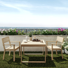 Mesa Madeira 67x90x90cm Marrom Solaris Naterial