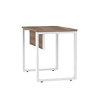 Mesa Madeira 73,5cm X 90cm X 60cm P25 Walnut/branco