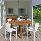 Mesa Madeira 80x150x150cm Marrom Ipanema Butzke