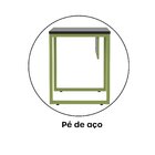 Mesa Madeira 900 X 600 Mm M90/60p 25tub Preto/verde