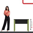 Mesa Madeira 900 X 600 Mm M90/60p 25tub Preto/verde