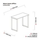 Mesa Madeira 900x450mm M90/45p25tub Cinza