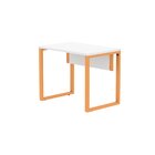 Mesa Madeira 900x600mm M90/60p25tub Branco/laranja Picasso