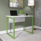 Mesa Madeira 900x600mm M90/60p25tub Branco/verde Miró