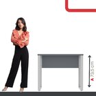 Mesa Madeira 900x600mm M90/60p25tub Grafito/cinza