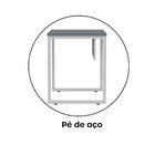 Mesa Madeira 900x600mm M90/60p25tub Grafito/cinza