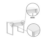 Mesa Madeira 90 X 60 Cm M90/60p25tub Branco/cinza