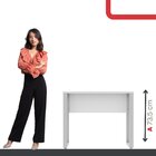 Mesa Madeira 90 X 60 Cm M90/60p25tub Branco/cinza