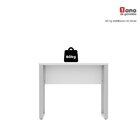 Mesa Madeira 90 X 60 Cm M90/60p25tub Branco/cinza