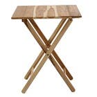 Mesa Madeira FSC Dobrável Quadrada Beer Teca Tropicalia 60x60x75cm Naterial