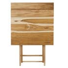 Mesa Madeira FSC Dobrável Quadrada Beer Teca Tropicalia 60x60x75cm Naterial