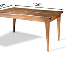 Mesa Madeira Com 06 Cadeiras Levina