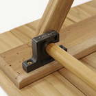 Mesa Madeira Dobrável Quadrada Tropicália Teca 72x60x60cm