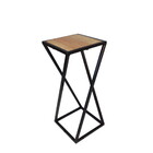 Mesa Madeira Ferro De Canto