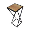 Mesa Madeira Ferro De Canto