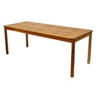 Mesa Madeira FSC Retangular Tropicália 197x80x75cm Marrom Naterial