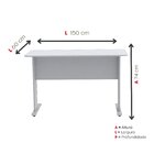 Mesa Madeira Ger 1520cm X615cm X750cm Mx150 Cinza