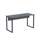 Mesa Madeira M120/60p25tub 120cm Industrial Grafito E Azul De