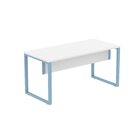 Mesa Madeira M150/70p25tub 150cm Industrial Branco E Azul Dal