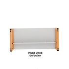 Mesa Madeira M1700/700p25tub 170cm Industrial Branco E Laranj