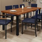 Mesa Madeira Maciça 200cm X 90cm Athenas Preto / Marrom