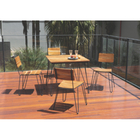 Mesa Madeira Quadrada Tarsila 75x88x88cm Marrom Tramontina
