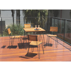 Mesa Madeira Quadrada Tarsila 75x88x88cm Marrom Tramontina