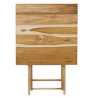 Mesa Madeira Dobrável Quadrada Tropicália Teca 72x60x60cm