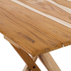 Mesa Madeira Dobrável Quadrada Tropicália Teca 72x60x60cm