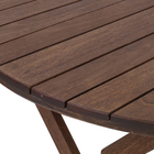 Mesa Madeira Redonda Dobrável Ipanema 74x90x90cm Marrom Butzke