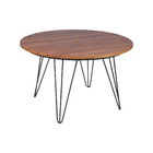 Mesa Madeira Redondo Tarsila 75x120x120cm Marrom Tramontina