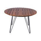 Mesa Madeira Redondo Tarsila 75x120x120cm Marrom Tramontina