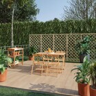 Mesa Madeira Retangular Tropicália 120x70x75cm Marrom Naterial