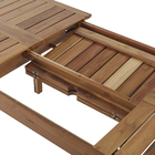 Mesa Madeira Retangular Tropicália 75x90x240cm Marrom Naterial