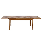 Mesa Madeira Retangular Tropicália 75x90x240cm Marrom Naterial