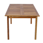 Mesa Madeira Retangular Tropicália 75x90x240cm Marrom Naterial