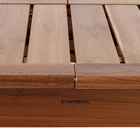 Mesa Madeira Retangular Tropicália 75x90x240cm Marrom Naterial