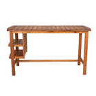 Mesa Madeira Yumi 100x70x178,5cm Marrom Naterial