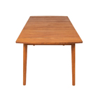 Mesa Madeira Yumi 75x95x240cm Marrom Naterial