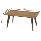 Mesa Madesa Retangular Tampo de Madeira 5376 - Rustic