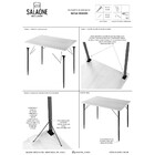 Mesa Madri Cor Preto Com Pés Cor Natural - Speciale Home