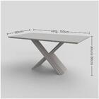 Mesa Madrid 160x90 Imbuia/off White