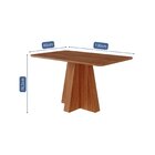 Mesa Maite 130 Cm Sem Vidro Cinamomo