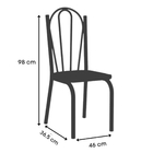 Mesa Malva Com 6 Cadeiras 121 Assento Mosaico Silver 136 Cm