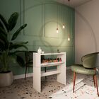 Mesa Manicure Com Prateleiras Com Suporte