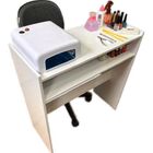 Mesa Manicure Suporte Esmaltes Utensílios Branca