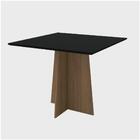 Mesa Marina 100x100 Imbuia/preto
